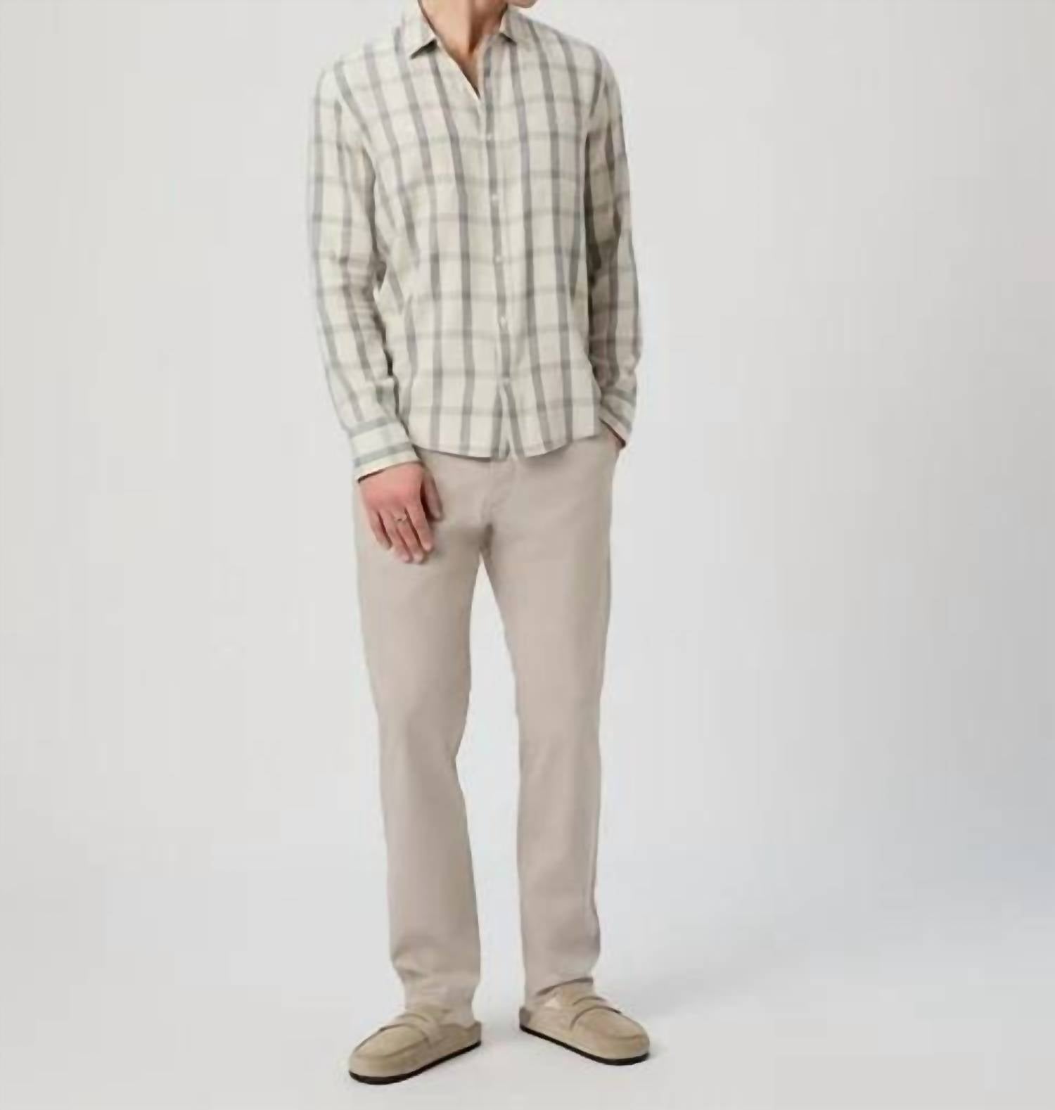 Paige - Everett Check Plaid Button Down Shirt