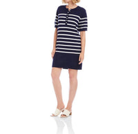 Karen Kane - Short Sleeve Henley Sweater Dress