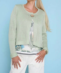 Picadilly - Classic One Button Cardigan