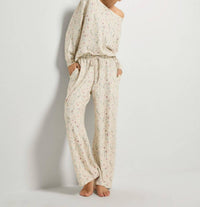 Seventy Eight and Sunny Tracy Sleep Set in off white multi - women's sleepwear