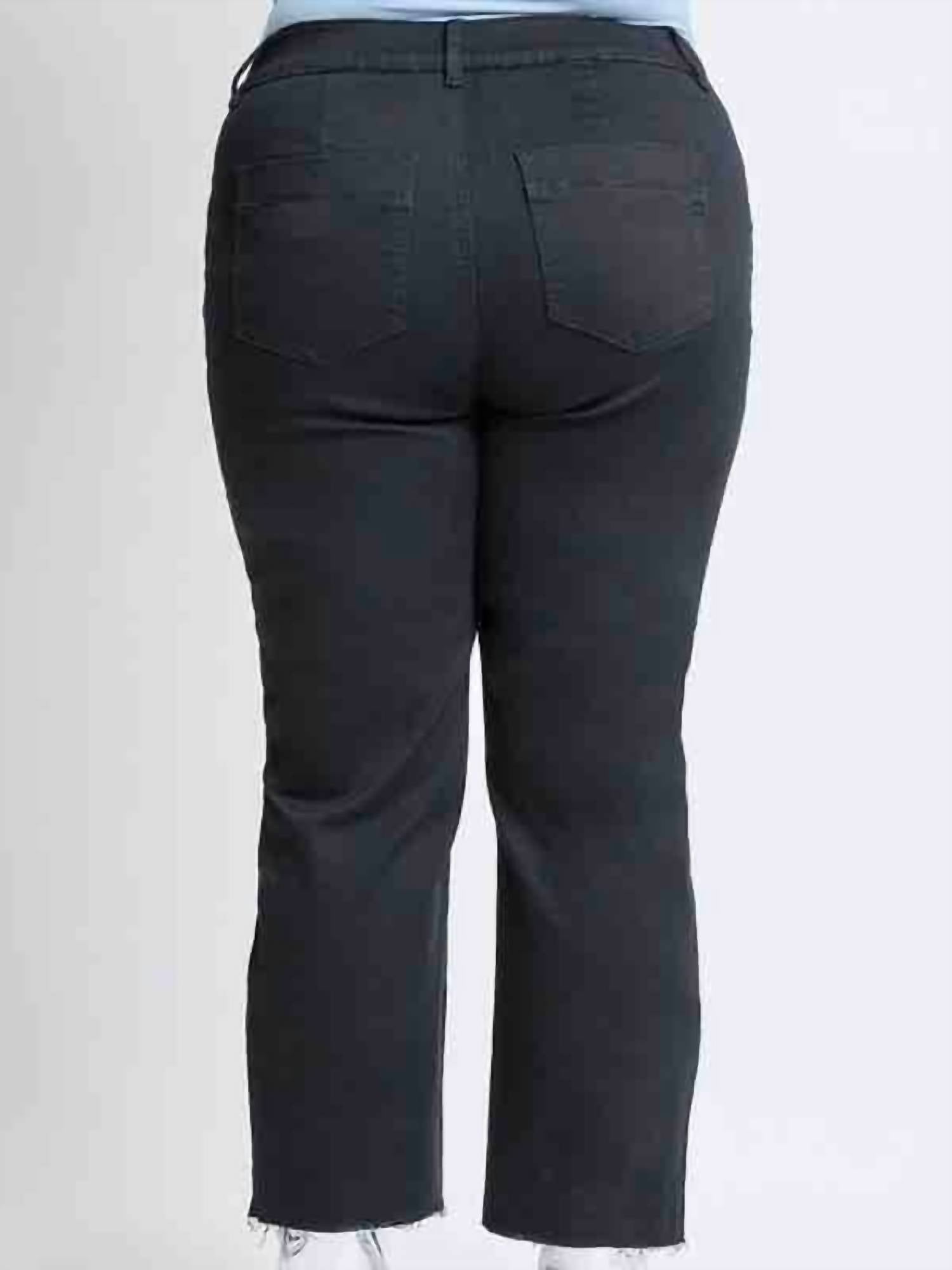 Ymi - High Rise Wide Leg Trouser - Plus