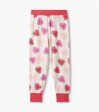 Hatley - Kids' Cut-out Hearts Bamboo Pajama Set