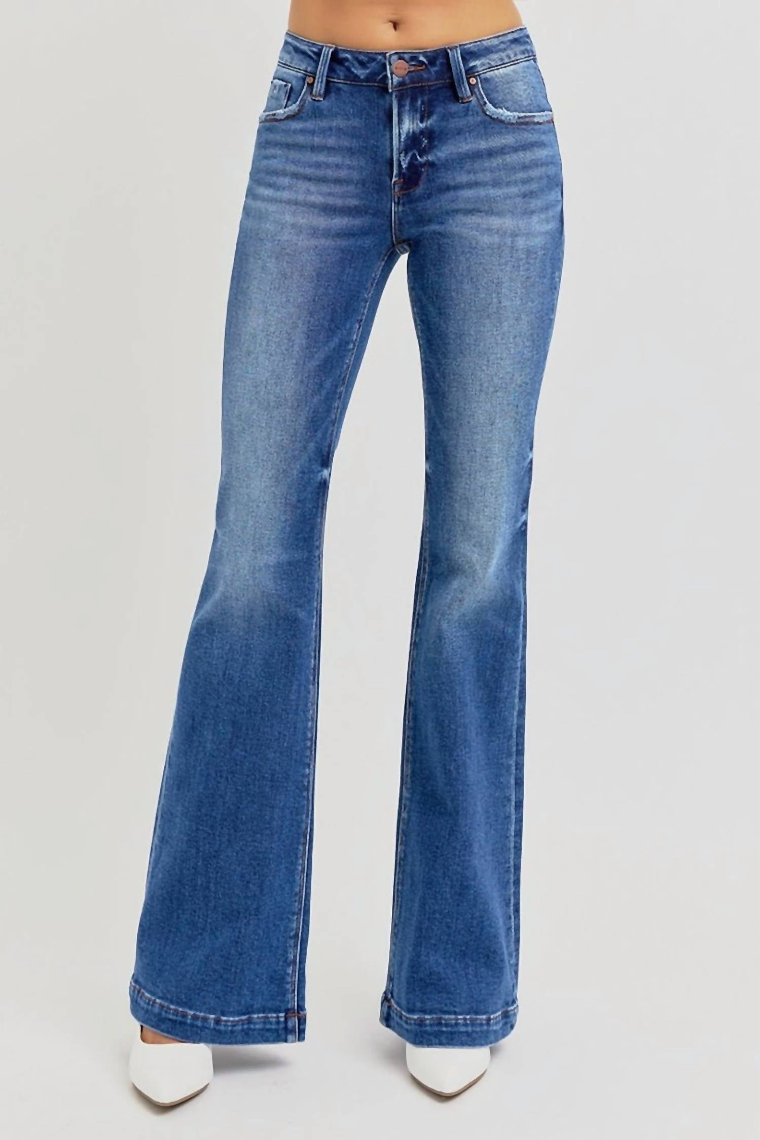 Risen - Low-rise Flare Jeans