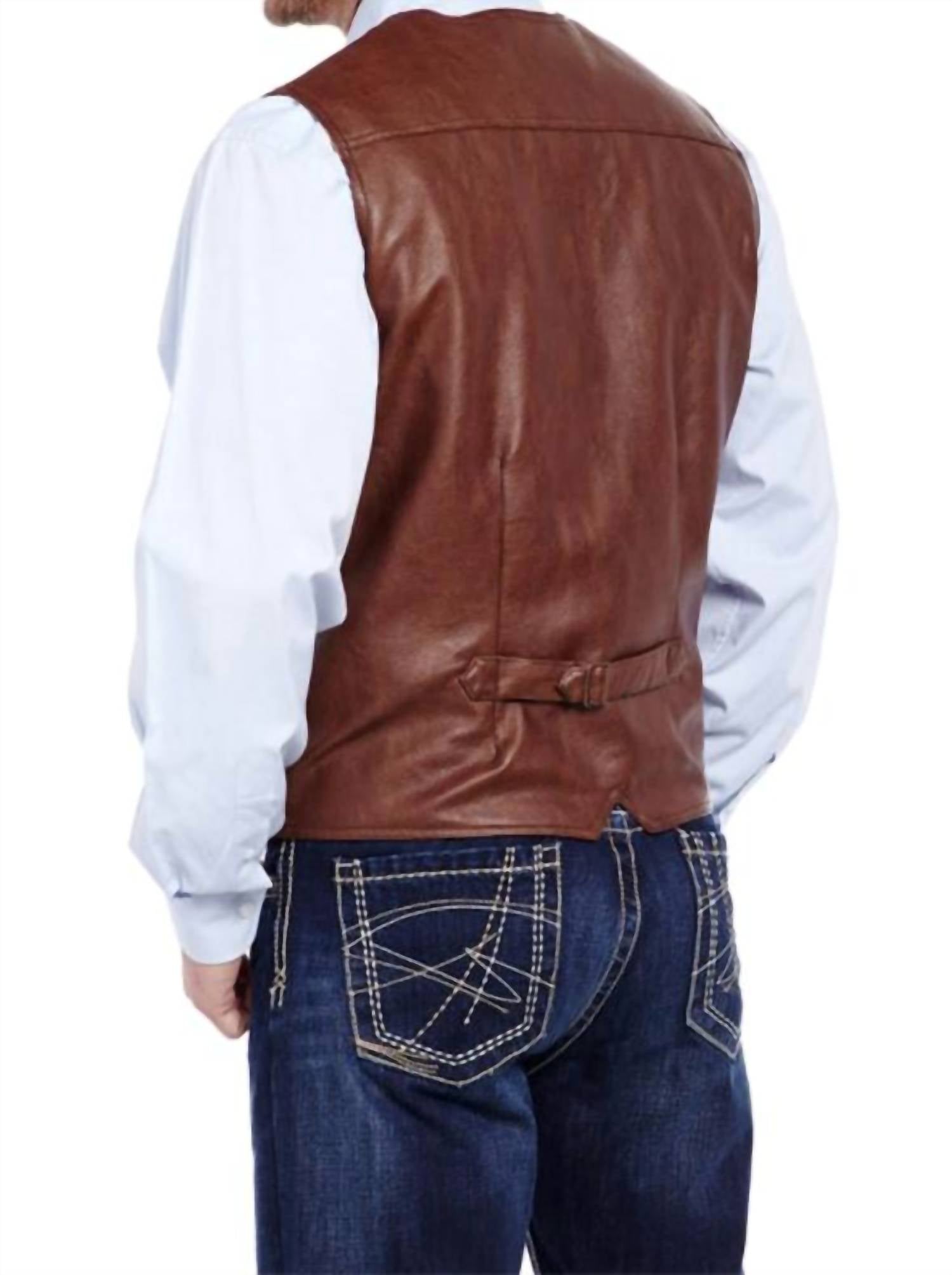 Cripple Creek - Men's Snap Front Flannel Lined Vest