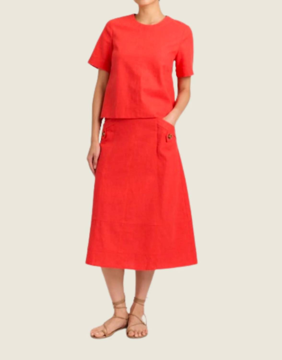 Cartolina Nantucket - Alice Button Skirt