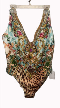 Camilla - Women's Deep V Neck One Piece