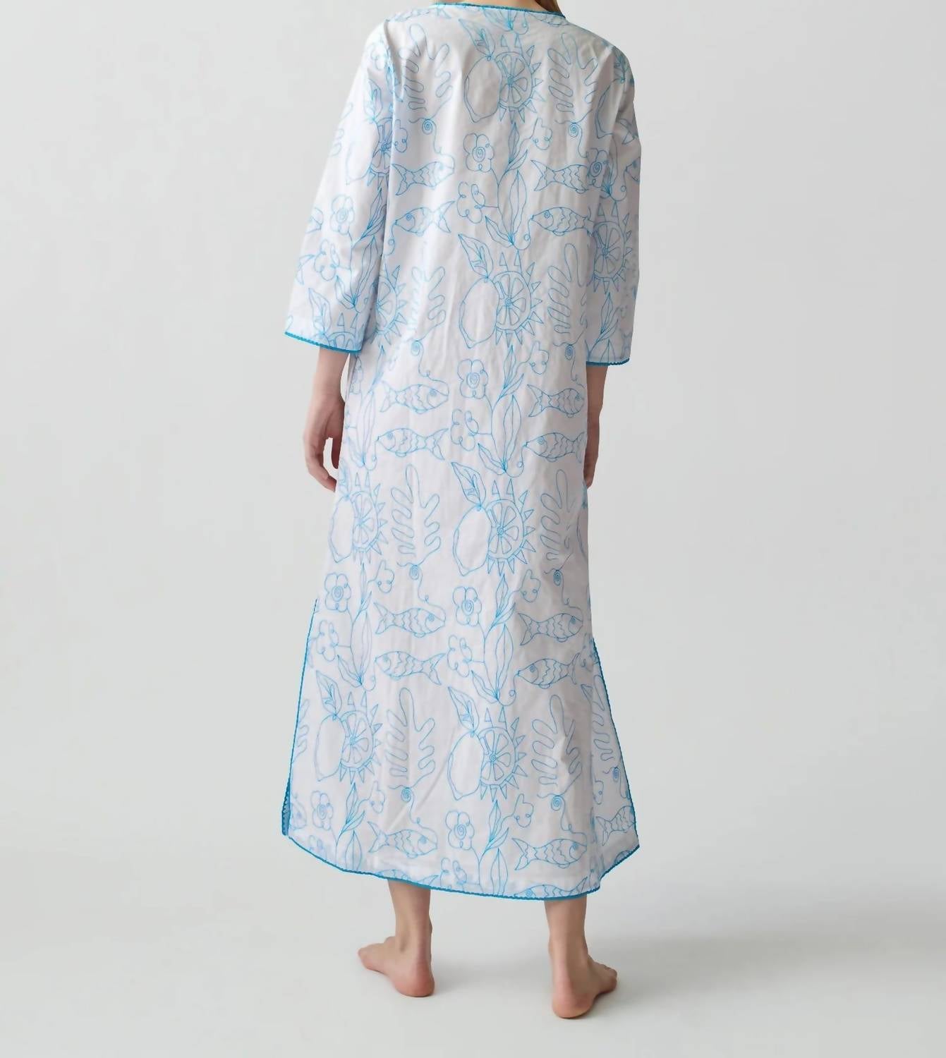Lingua Franca - Petra V-neck Caftan Tunic