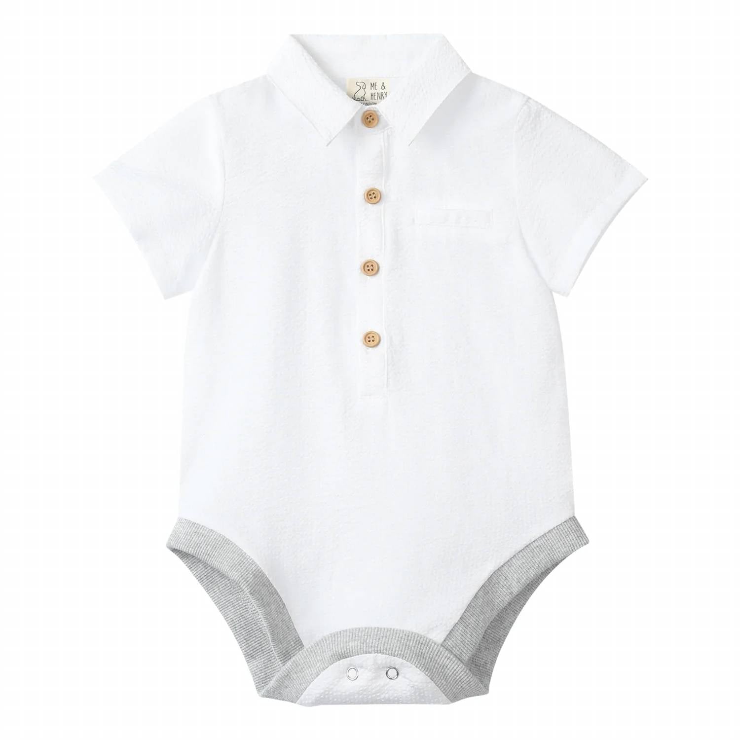 Me & Henry - Boys Helford Woven Onesie