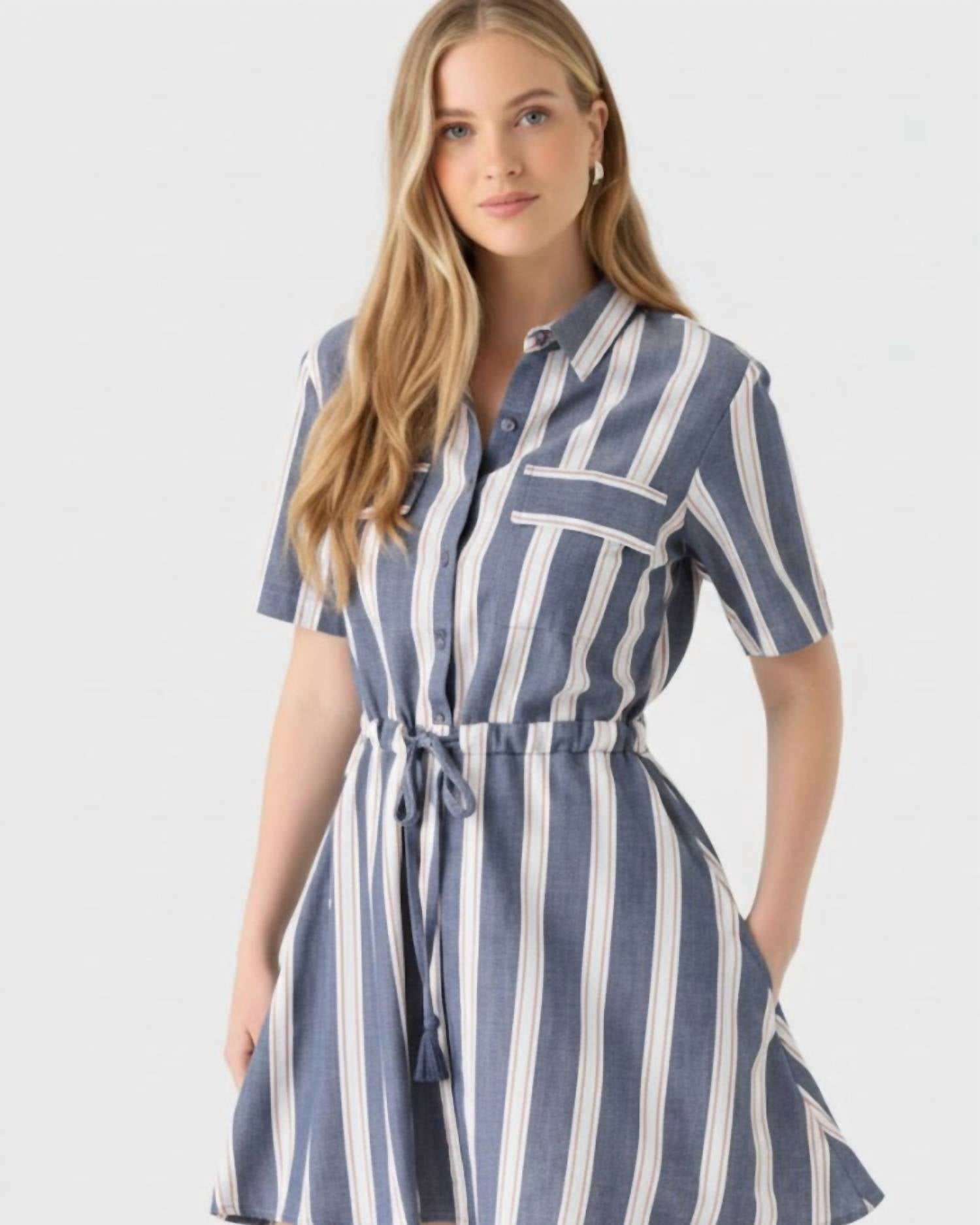 Never A Wallflower - KELLI STRIPE DRESS