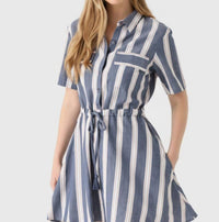 Never A Wallflower - KELLI STRIPE DRESS