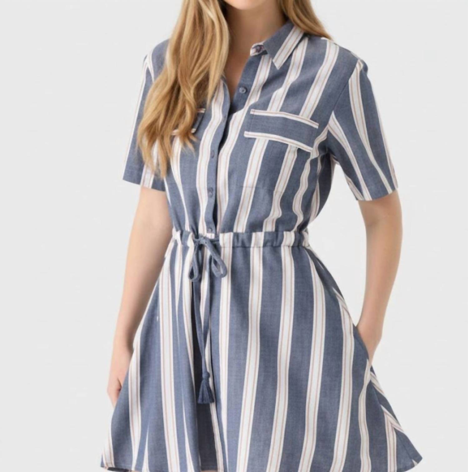 Never A Wallflower - KELLI STRIPE DRESS