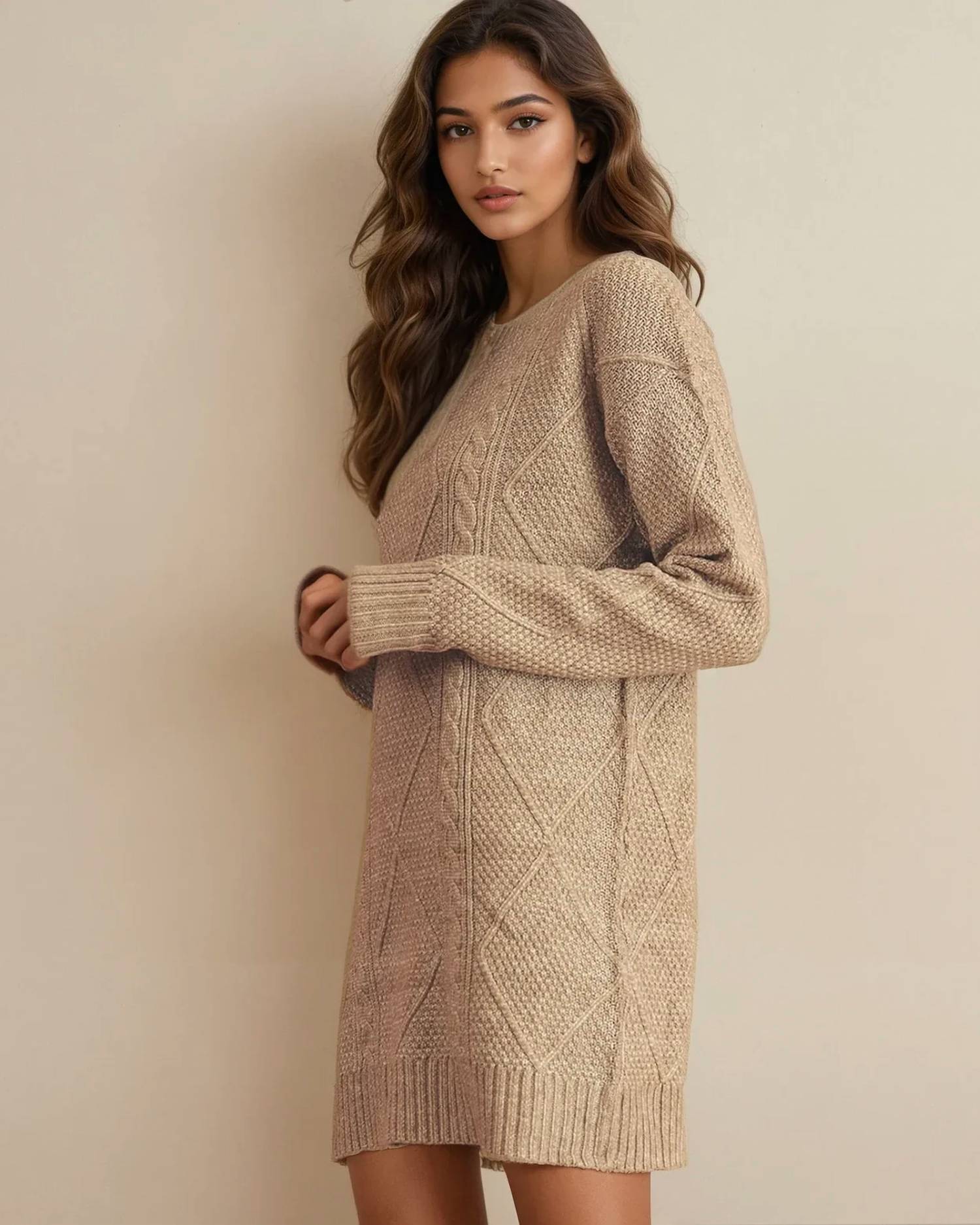 Indie & Co - Cable Knit Sweater Dress