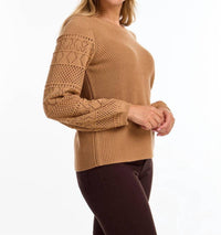 Fdj - Pointelle Long Sleeve Sweater