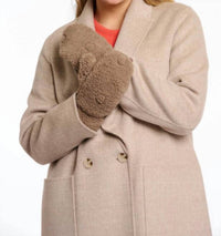 RINO & PELLE Aleida Mittens in toffee - women's accessory