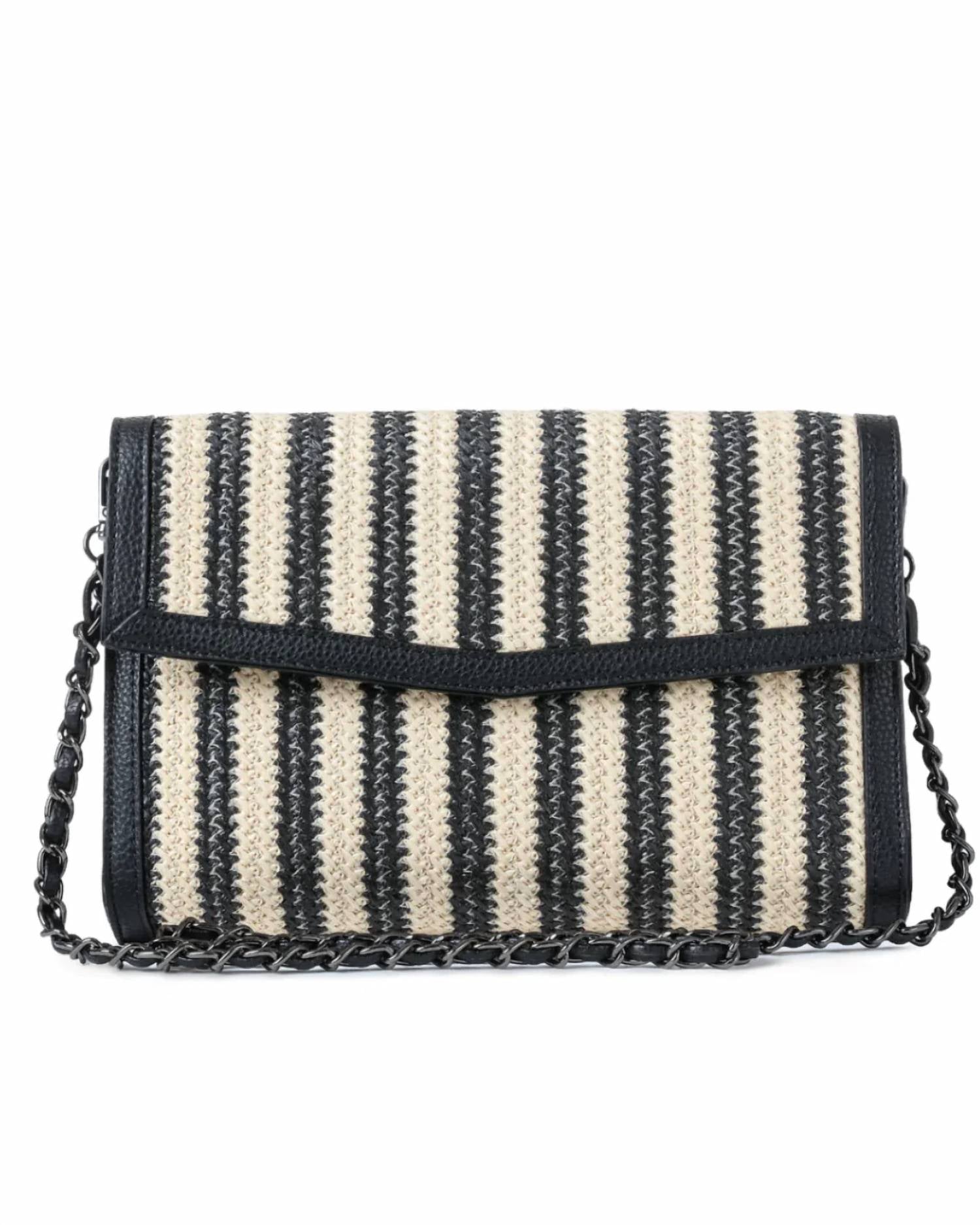 Haute Shore - Women's Beth Tropez Raffia Clutch Crossbody Bag