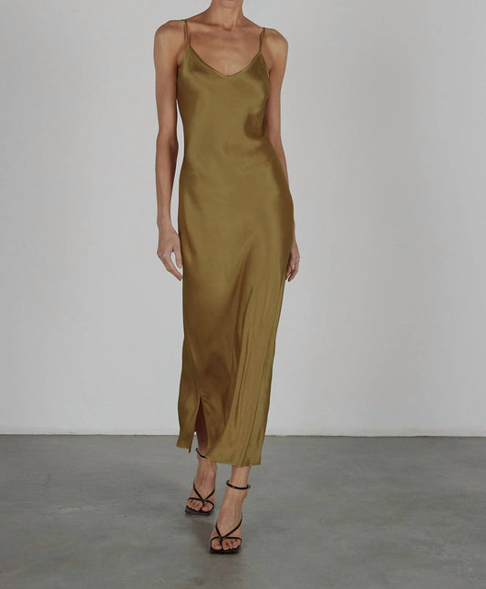 Enza Costa - Solid Bias Cut Satin Dress