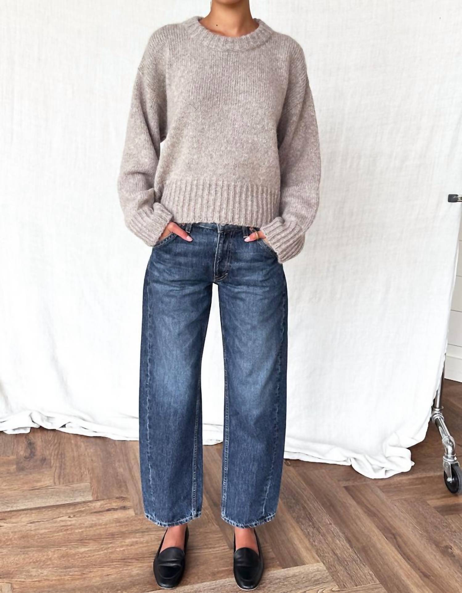 EMERSON FRY Twin Doves Barrel Denim Jeans in nova - women's jeans