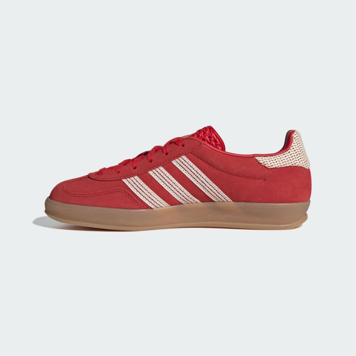 adidas Women's Gazelle Indoor Suede Sneakers in red - women's sneaker - alternate view