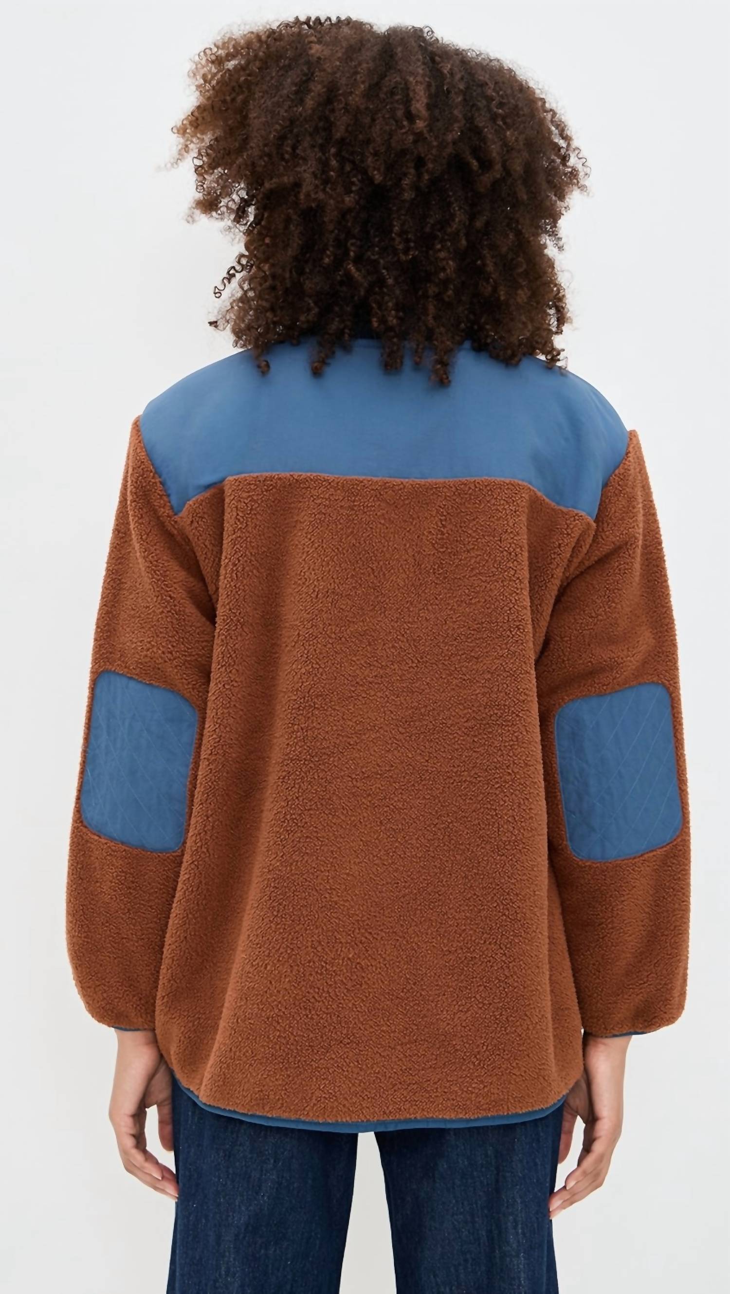 The Great Outdoors Plush Tundra Jacket in chocolate - women's jacket - alternate view