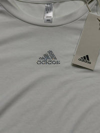 Adidas - Y2k Glam Embellished Logo Cropped T-shirt