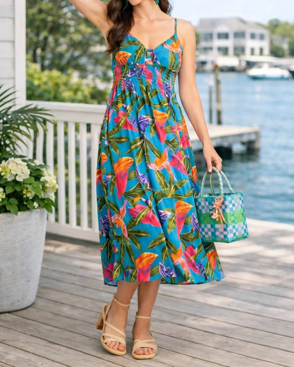Blu Pepper - Paradise Bay Floral Dress
