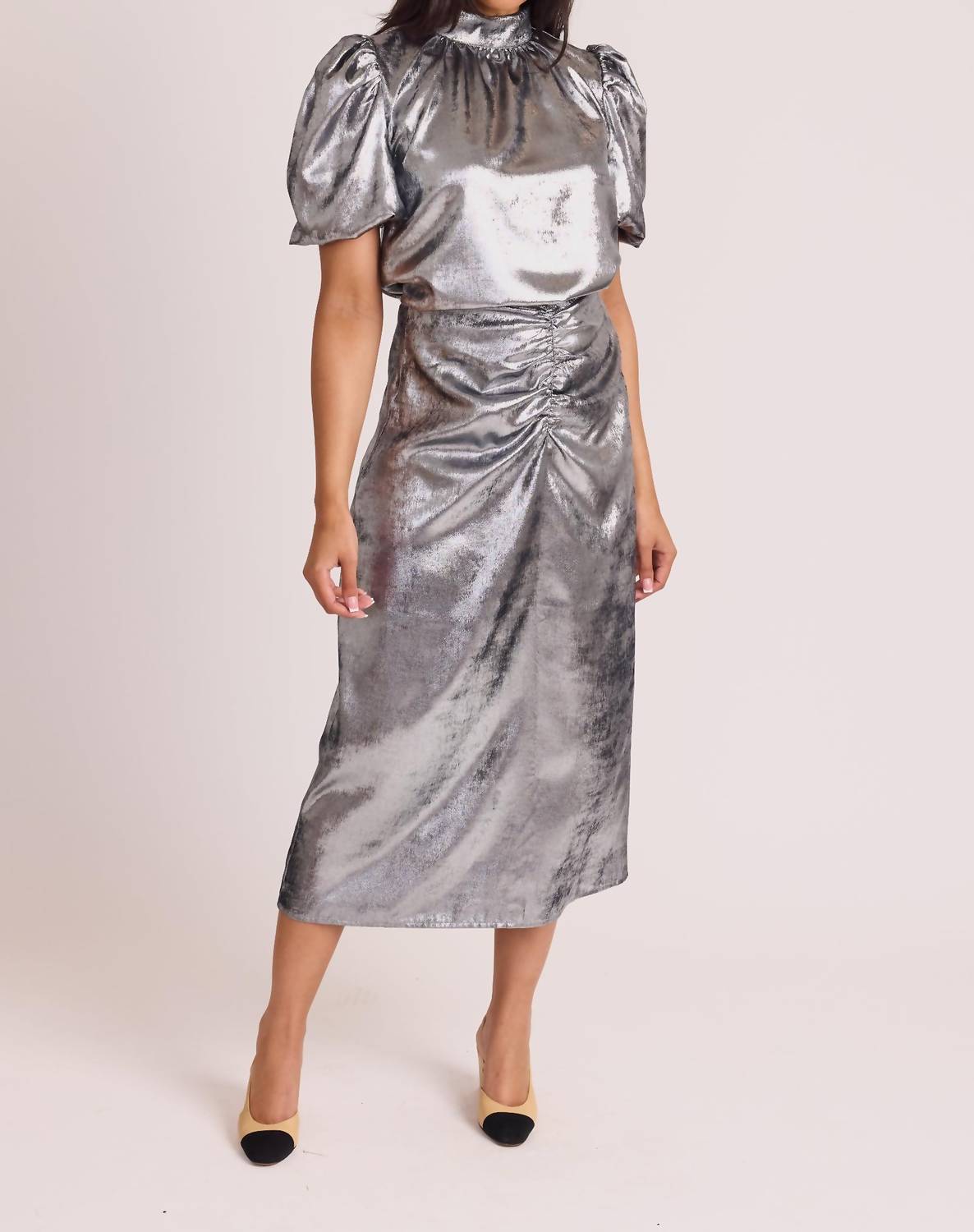 S'Edge - Metallic Carmen Top