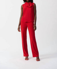 Joseph Ribkoff - Bow Collar Sleeveless Lightweight Top