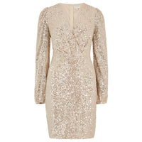 Sequin X-Over Bodycon Dress