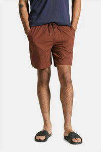 Brixton Everyday Coolmax Short in sepia - men's shorts
