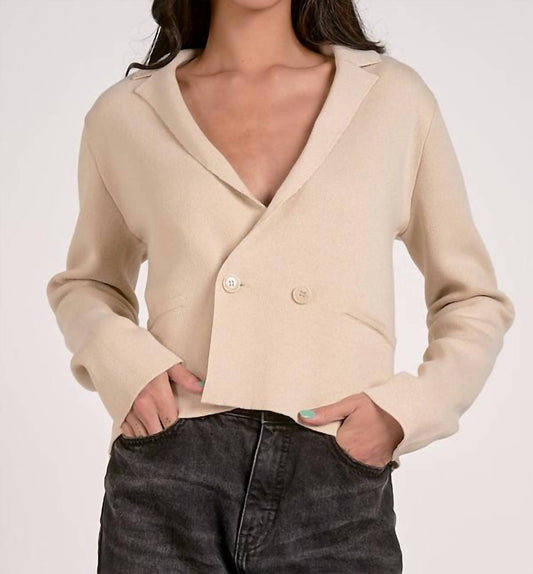 Elan - SWEATER LAPEL JACKET