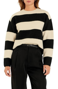 English Factory - Bold Stripe Crewneck Sweater