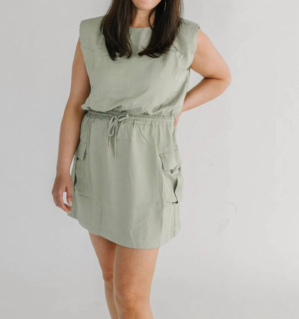 Skies Are Blue - Muscle Utility Mini Dress