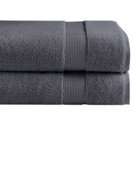 Under the Canopy Classic Organic 2-piece Bath Towel Set in charcoal - item - detail view