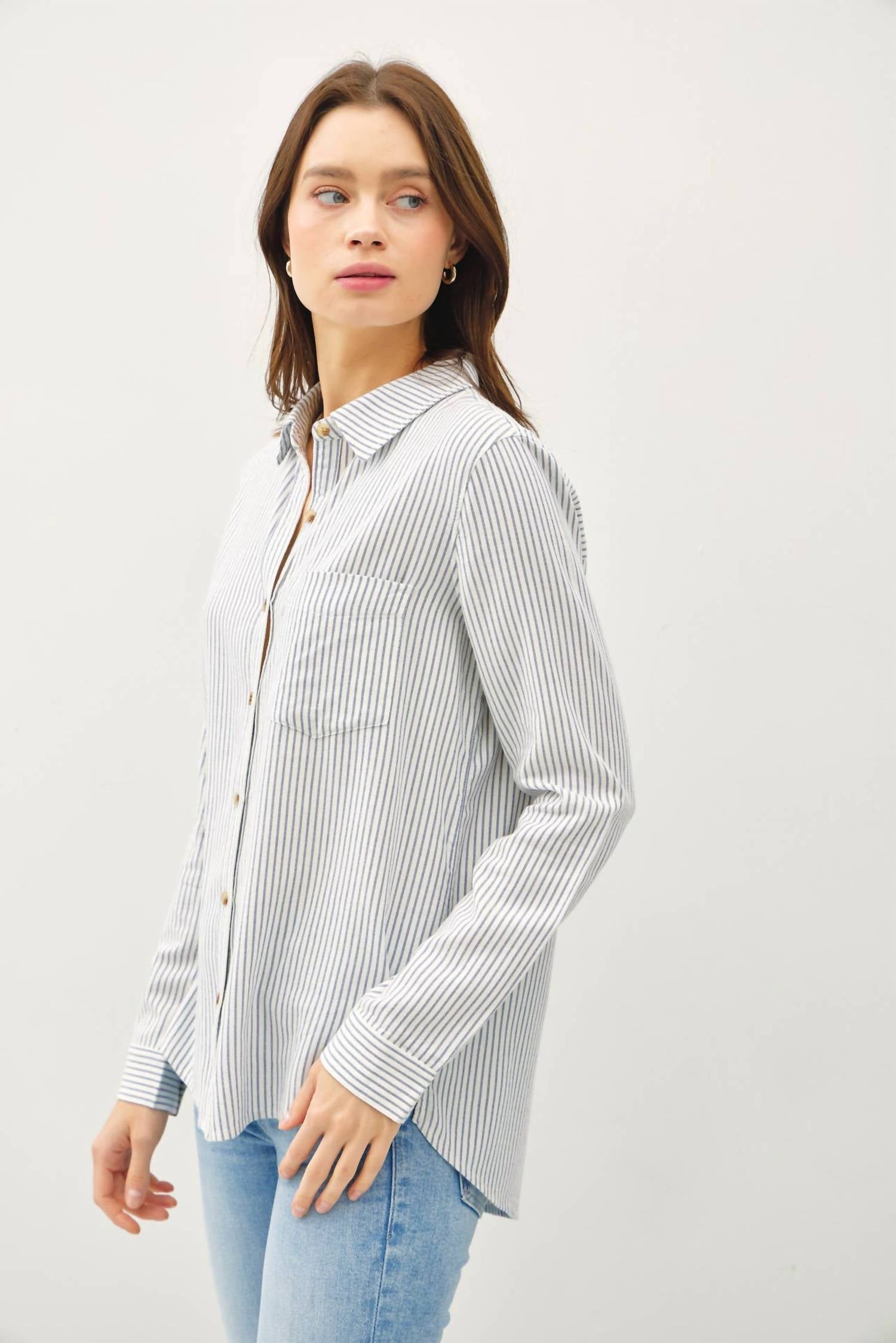 Be Cool - Addison Stripe Classic Shirt