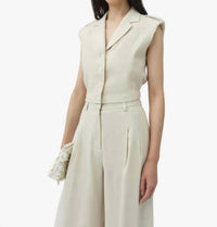 Simkhai - York Cropped Linen Vest