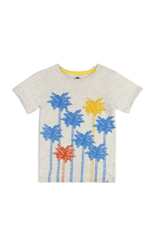 Appaman - Boys' Neon Palm Heathered Graphic Tee