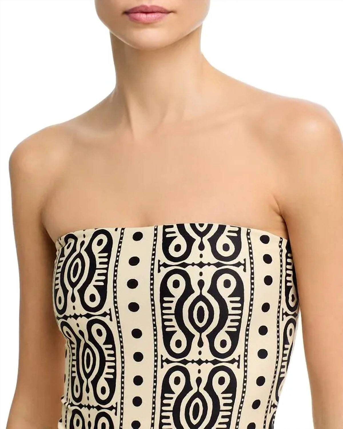 Johanna Ortiz - Tribal Alta Off-the-shoulder One-piece Swimsuit