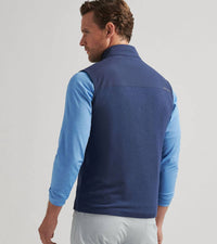 PETER MILLAR Solstice Perf Hybrid Vest in navy - men's jacket - alternate view
