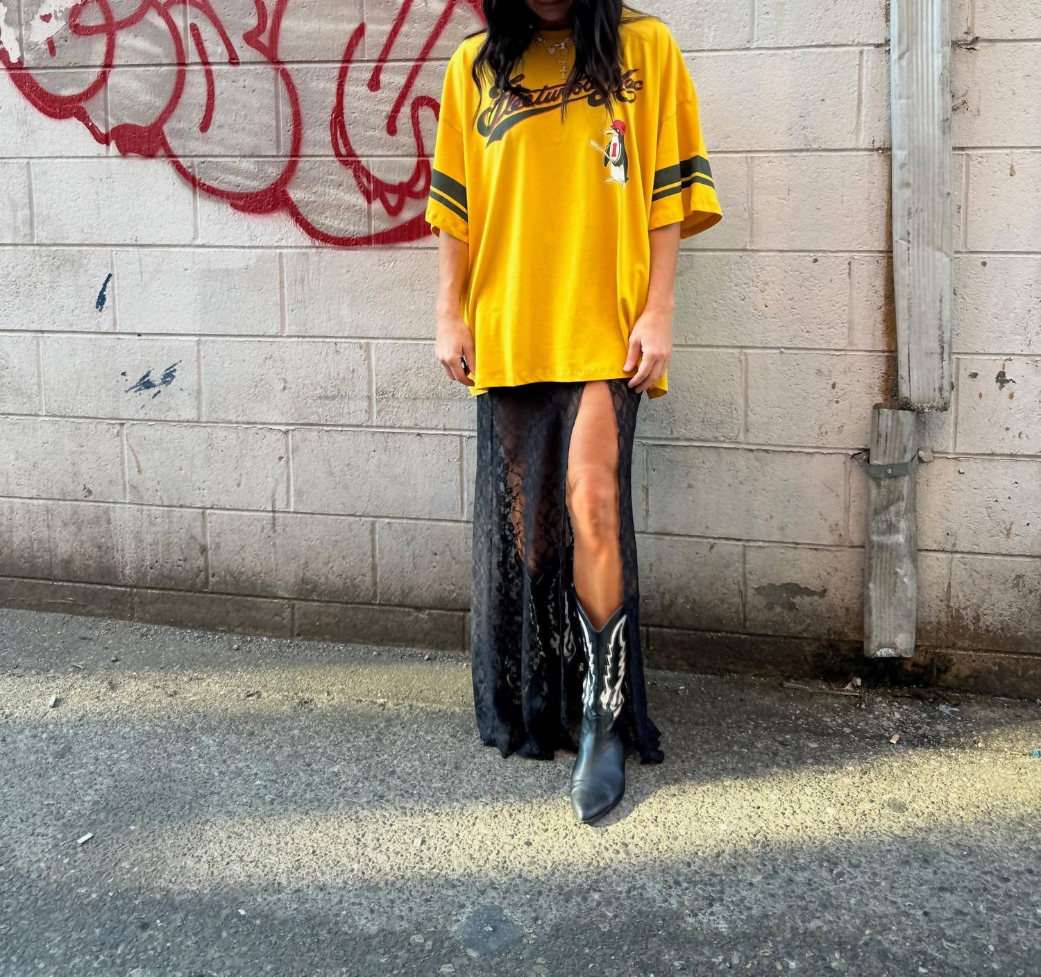 Honey Mango - Dahlia Sheer Lace Skirt