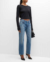 Moussy - Cheval Straight Low Rise Jean