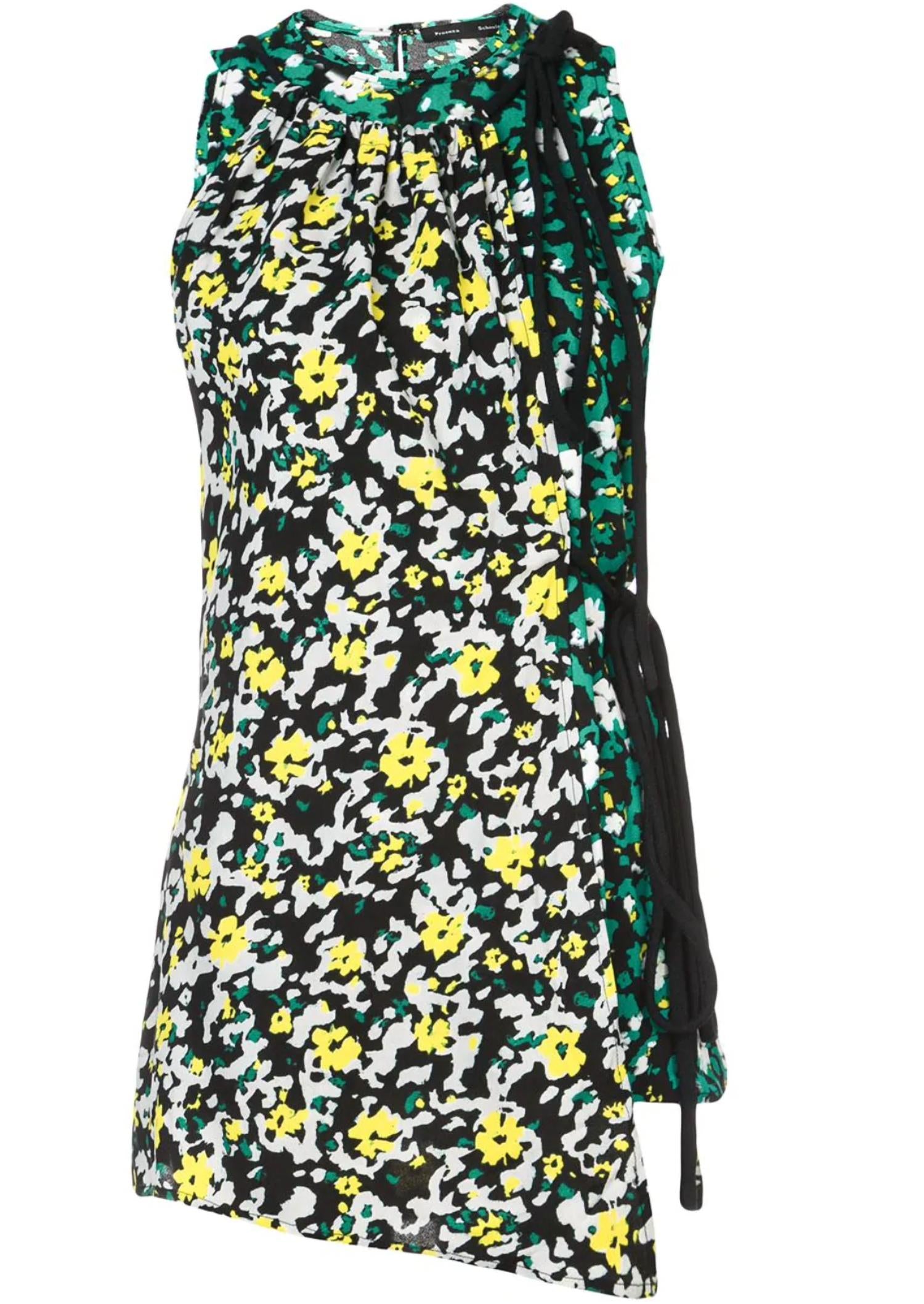 Proenza Schouler - Floral Asymmetrical Top