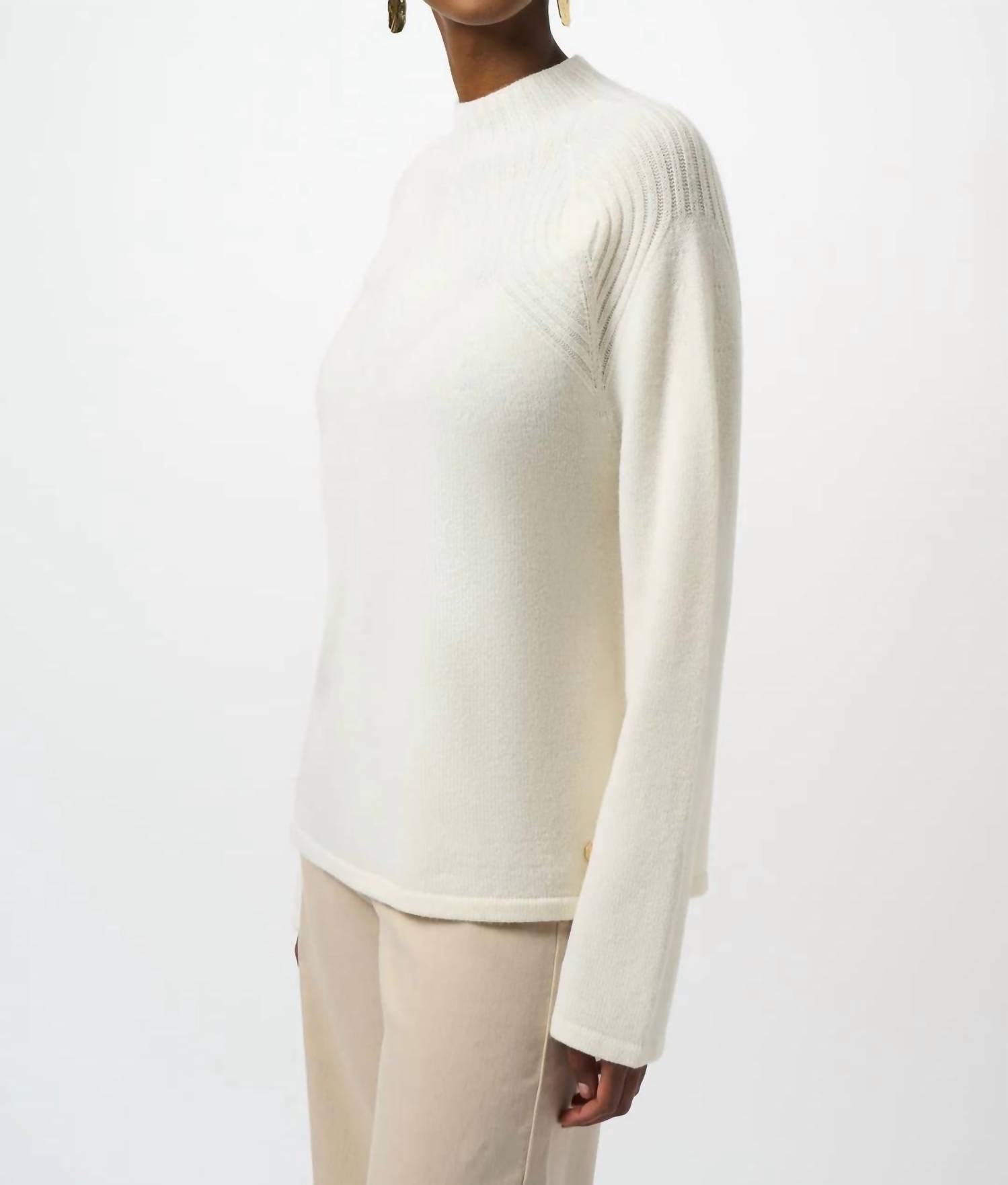 Joseph Ribkoff - Mock Neck Wool Blend Sweater Top