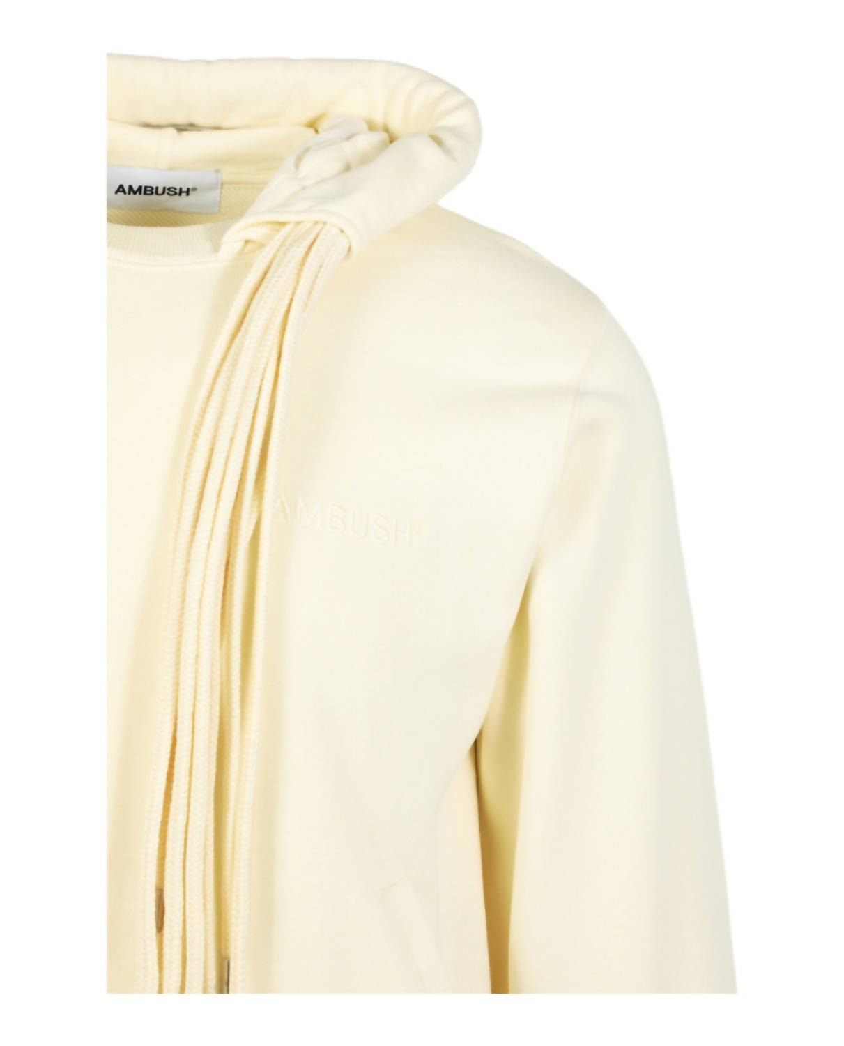 Ambush Women's Multi-drawcord Hoodie in white - women's top - alternate view