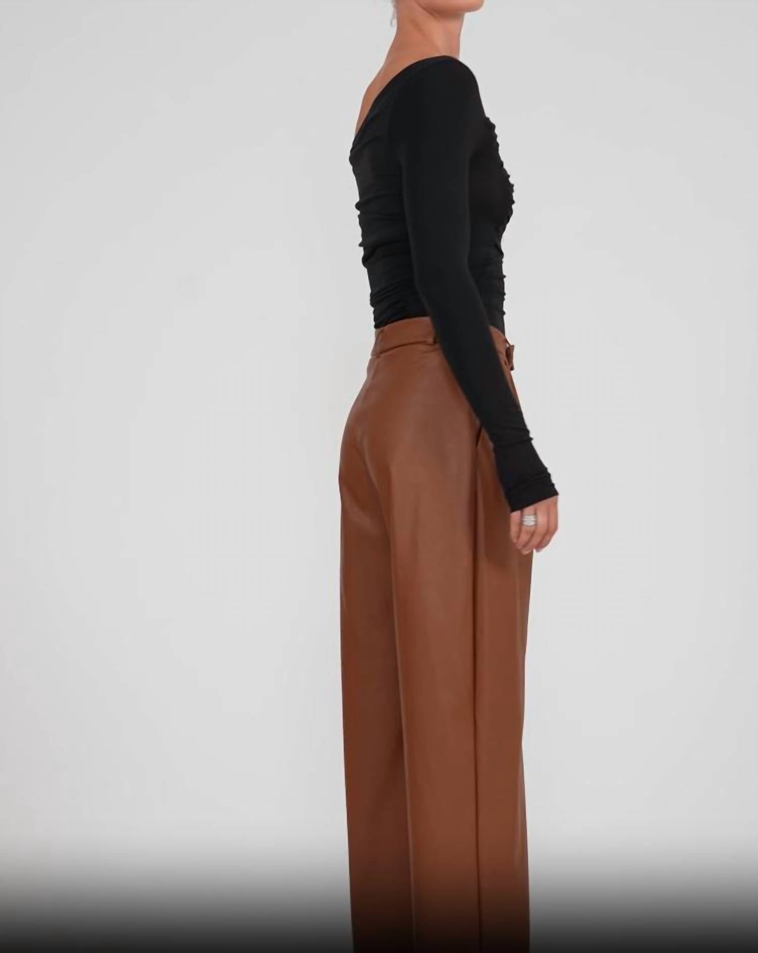 Nonchalant Label - Salome Pleated Wide Leg Pant