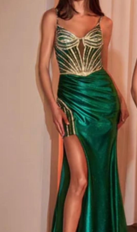 Ladivine - Fitted Stretch Satin Gown