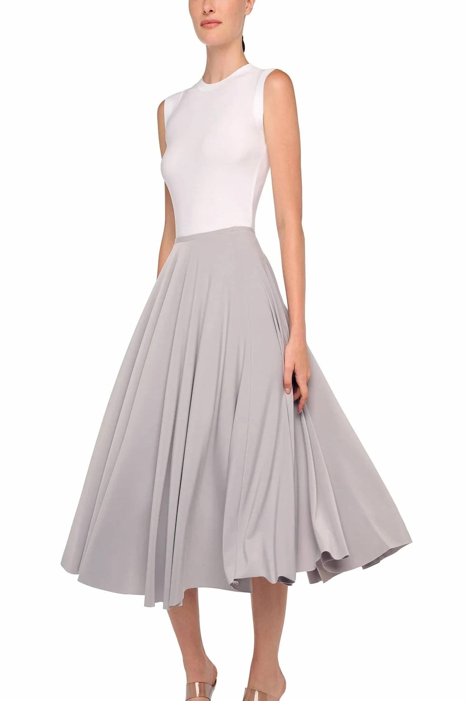 Norma Kamali - Flared Midi Skirt