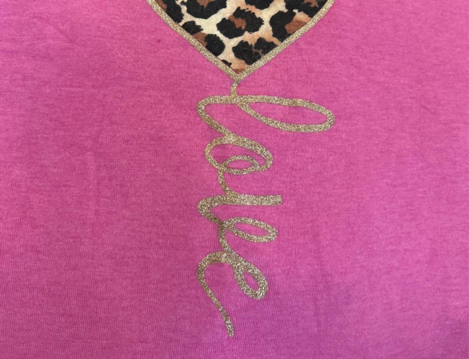 Made In Italy - Wild Love Fleece V-Neck Tee