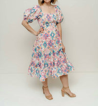 Pinch - Mina Puff Sleeve Midi Dress