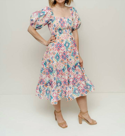 Pinch - Mina Puff Sleeve Midi Dress