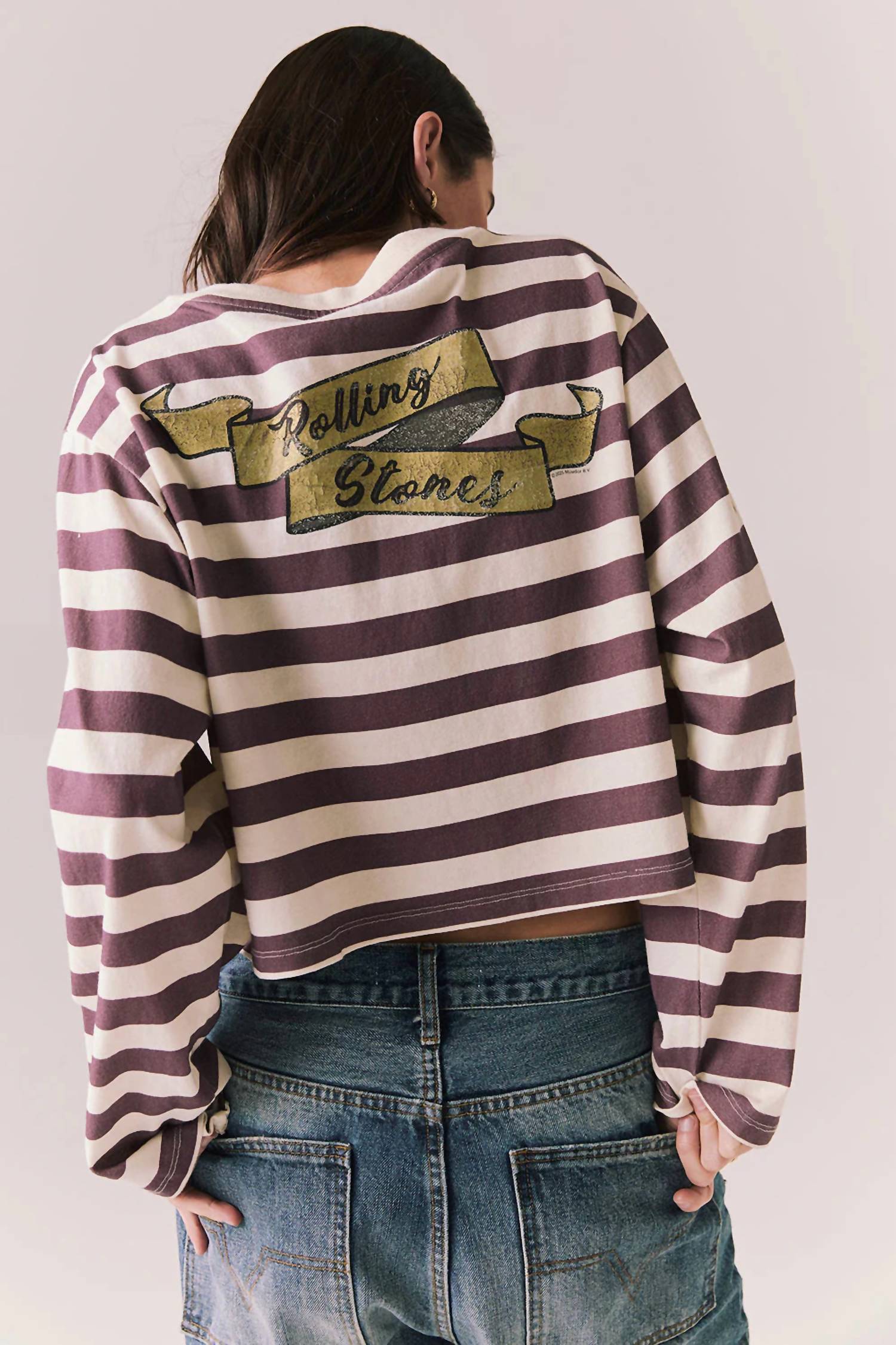 Chaser - Rolling Stones Rugby Stones Logo Cropped Pullover
